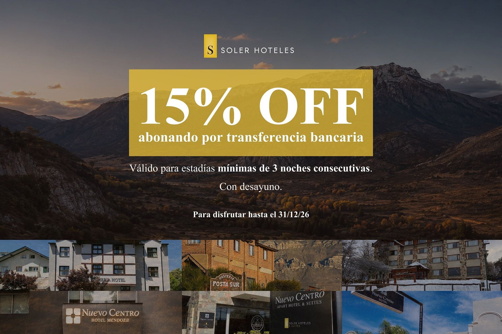 Discount with bank transfer